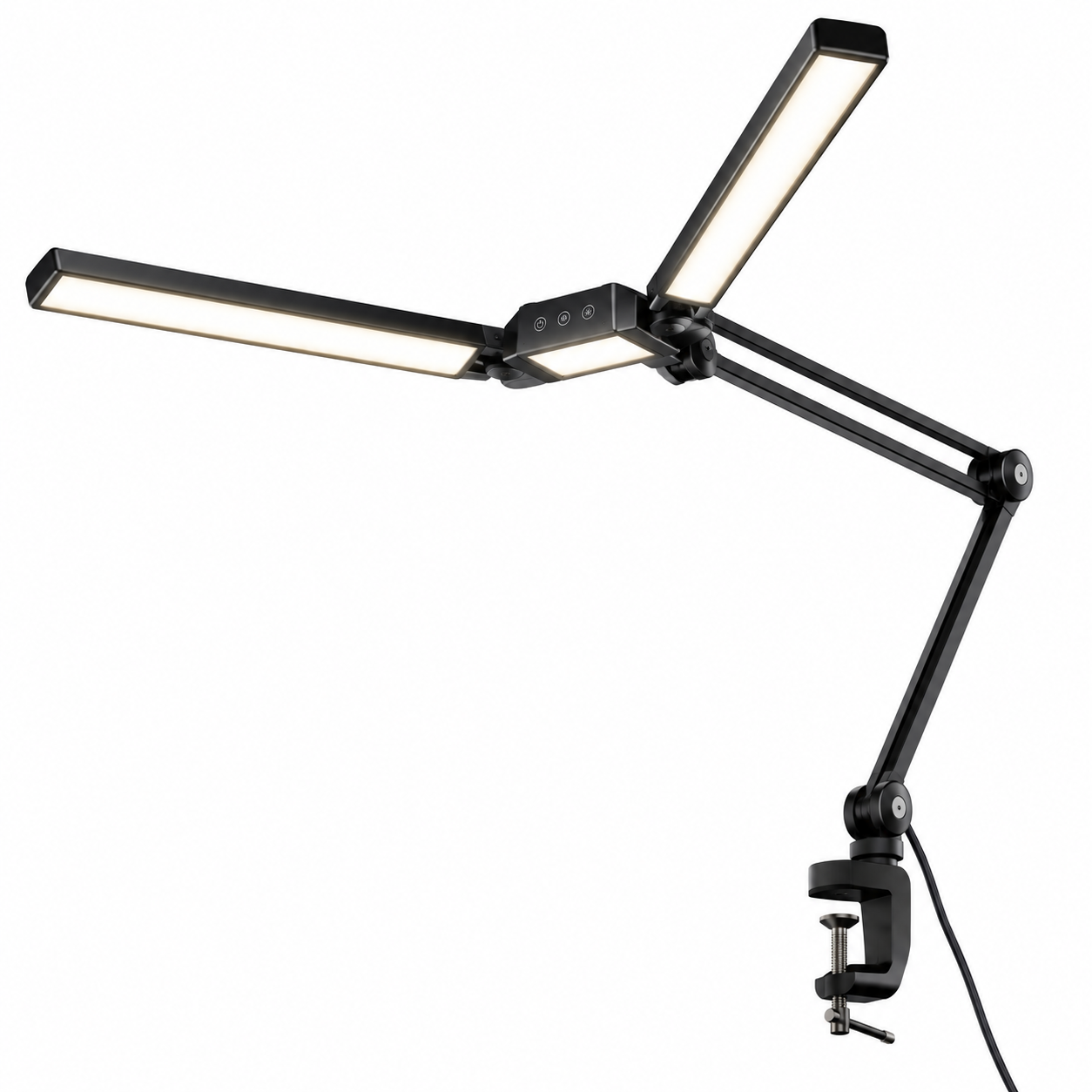 Professional Dual-Head LED Beauty Lamp – 30W, 360 LEDs, Adjustable Swing Arm & Dimmable Salon Lighting