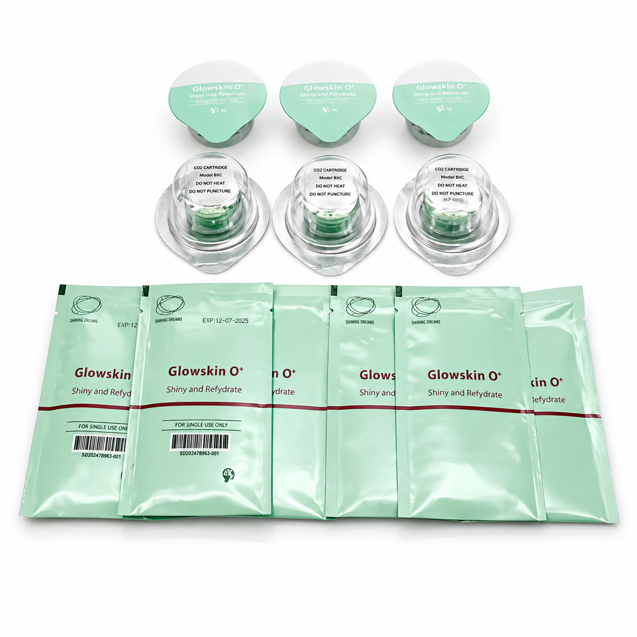CO2 Oxygen Bubble Facial Kit – Glowskin O+ Capsules