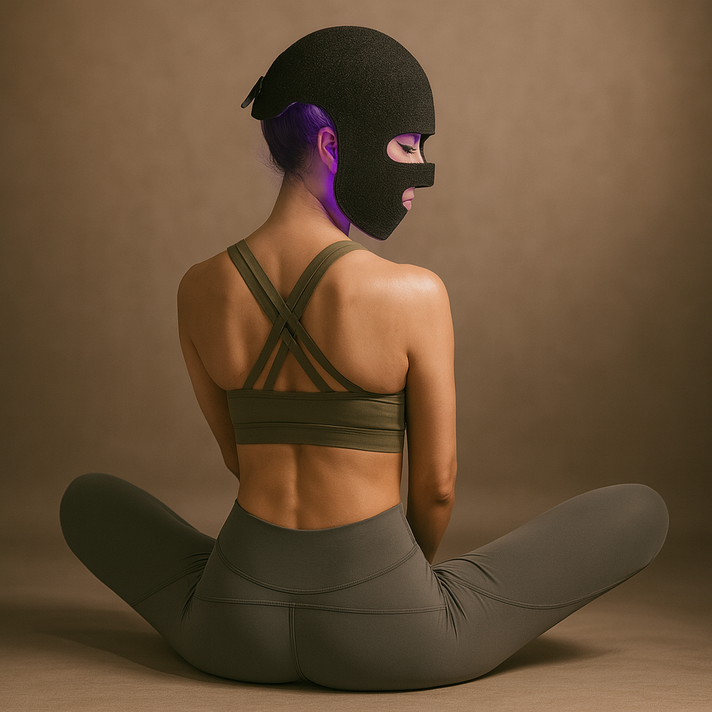 LED Hair Growth & Skin Rejuvenation Mask – 4-Color LLLT Therapy 660nm & 850nm for Anti-Aging, Skin Brightening and Hair Loss Prevention