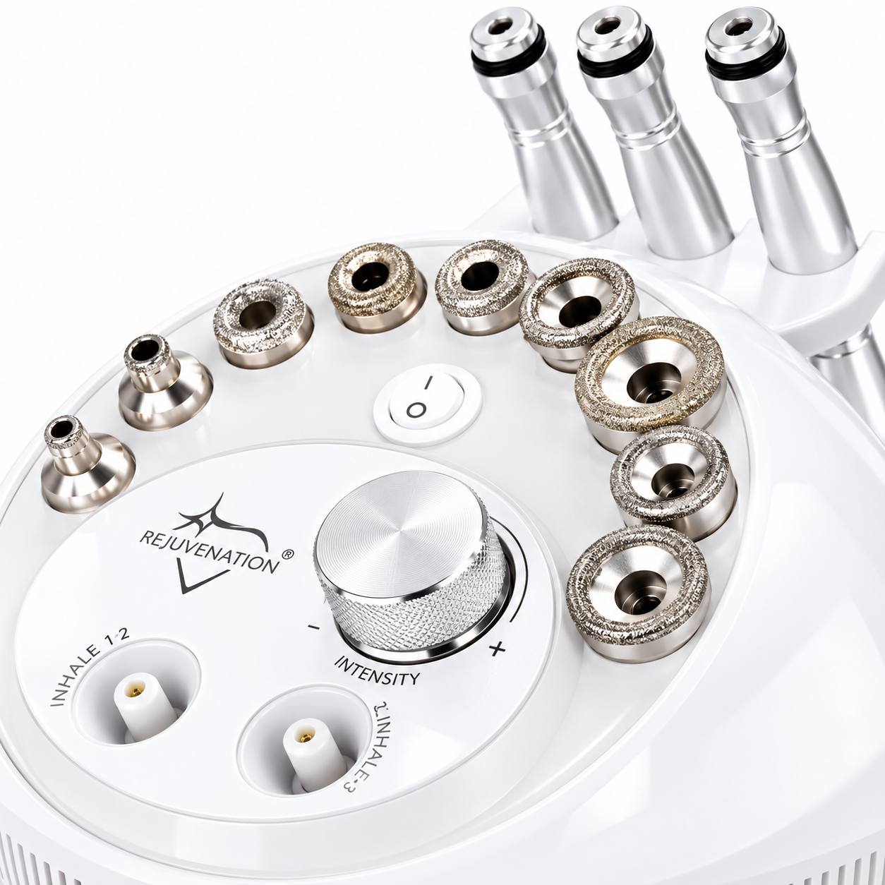 3-in-1 Diamond Microdermabrasion & 3MHz Ultrasound Facial Machine – Vacuum, Spray & Diamond Tips