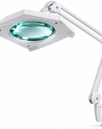 Professional LED Magnifying Lamp 9002LED – 3D/5D Glass Lens, 1200 Lumens, Adjustable Swing Arm