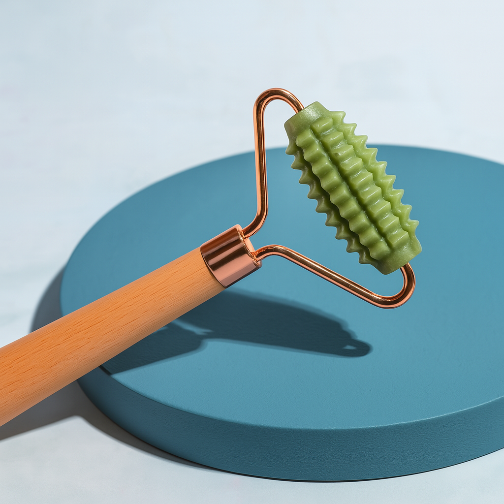 Wooden Handle Face Massager – Natural Rejuvenation Tool for Radiant Skin