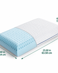 Ergonomic Memory Foam Bed Pillow – Ventilated Contour Sleeping Pillow with Washable Cover