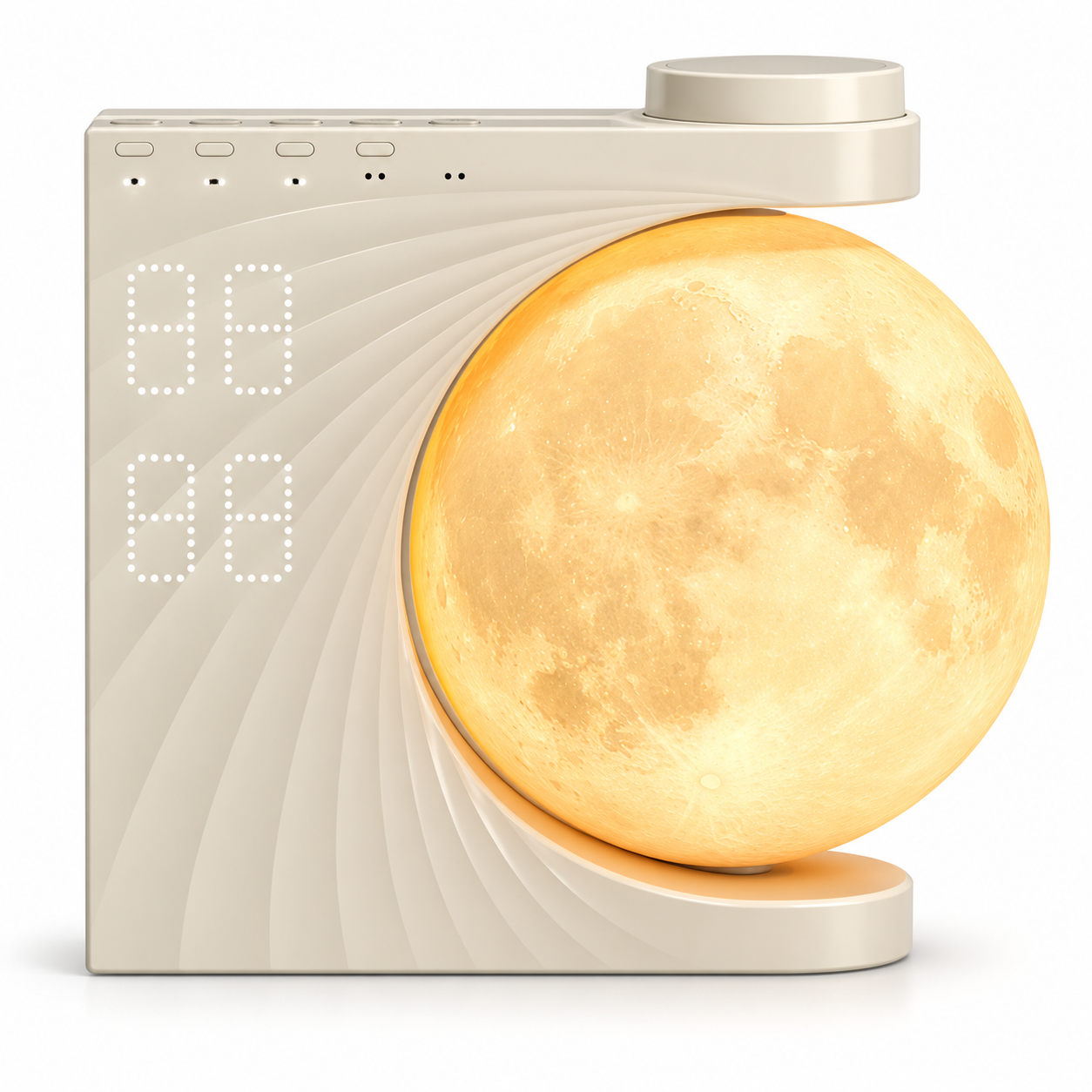 Sunrise Alarm Clock with 3D Moon Lamp, 10 Ambient Light Effects & Nature Sounds