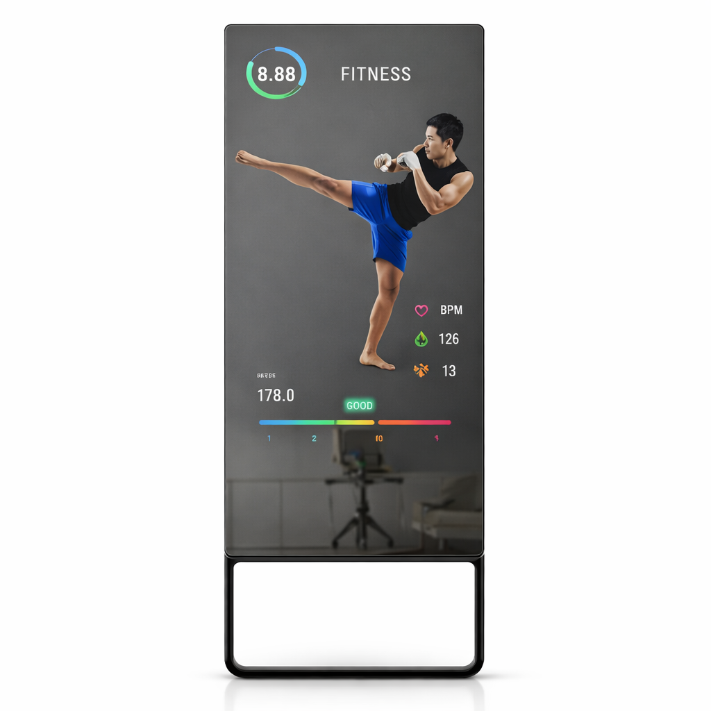 THEIA Fitness Magic Mirror –  43 Smart Touch Screen Fitness Mirror | Full HD IPS Display | WiFi Bluetooth | Home Gym Workout Mirror