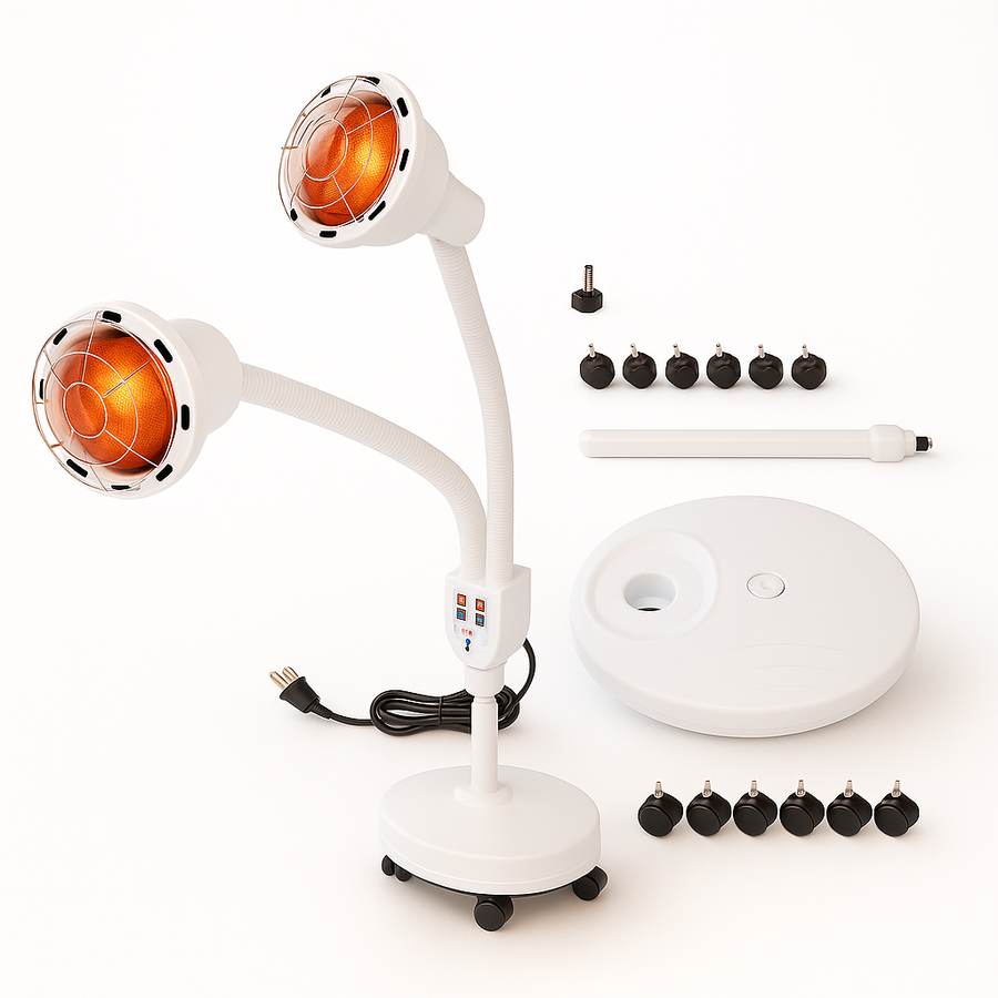 Theia Infrared Relief Pro – Dual-Head Heat Therapy Lamp with Stand