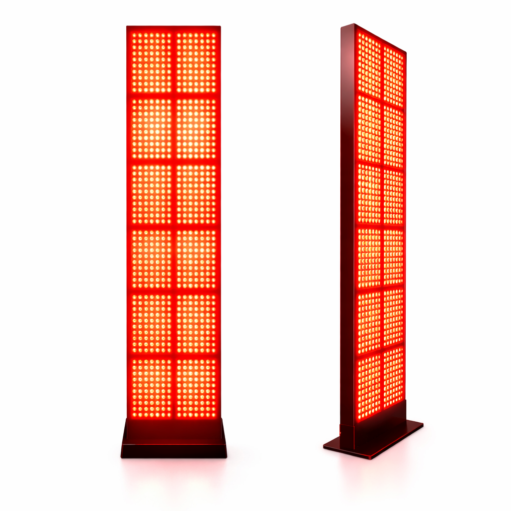Full Body Red & Near-Infrared LED Light Therapy Panel – 630/660/810/830/850 nm – 840 LEDs – Electric Height-Adjustable Stand