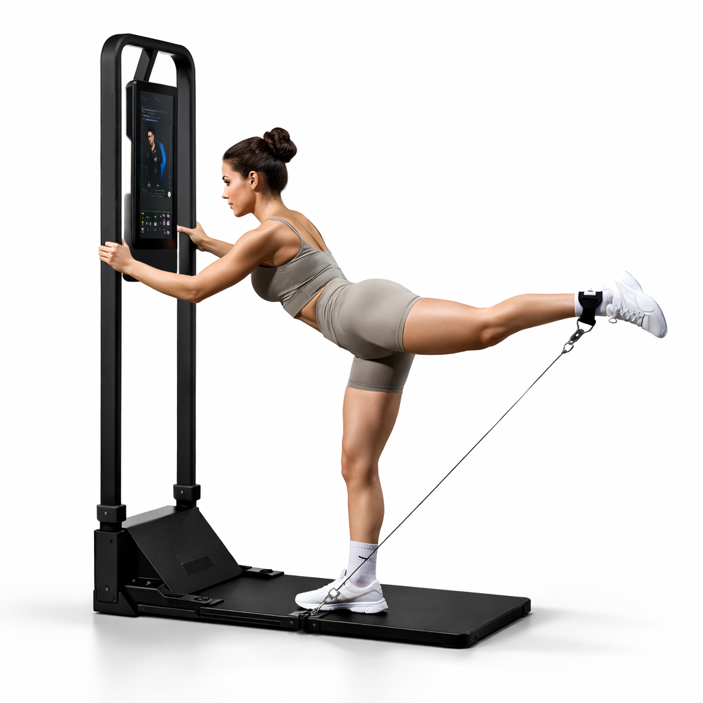 Theia Gym Monster Smart Home Gym – Upgraded Version 2.0, Multifunctional Strength Training System with Smith Machine, Power Cage & Cable Trainer