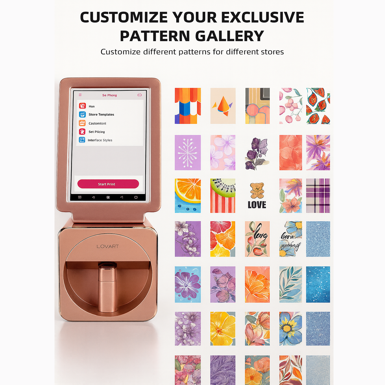 O2Nails X11 Plus Professional Nail Printer – Digital Nail Art Machine with 10.1" Touch Screen