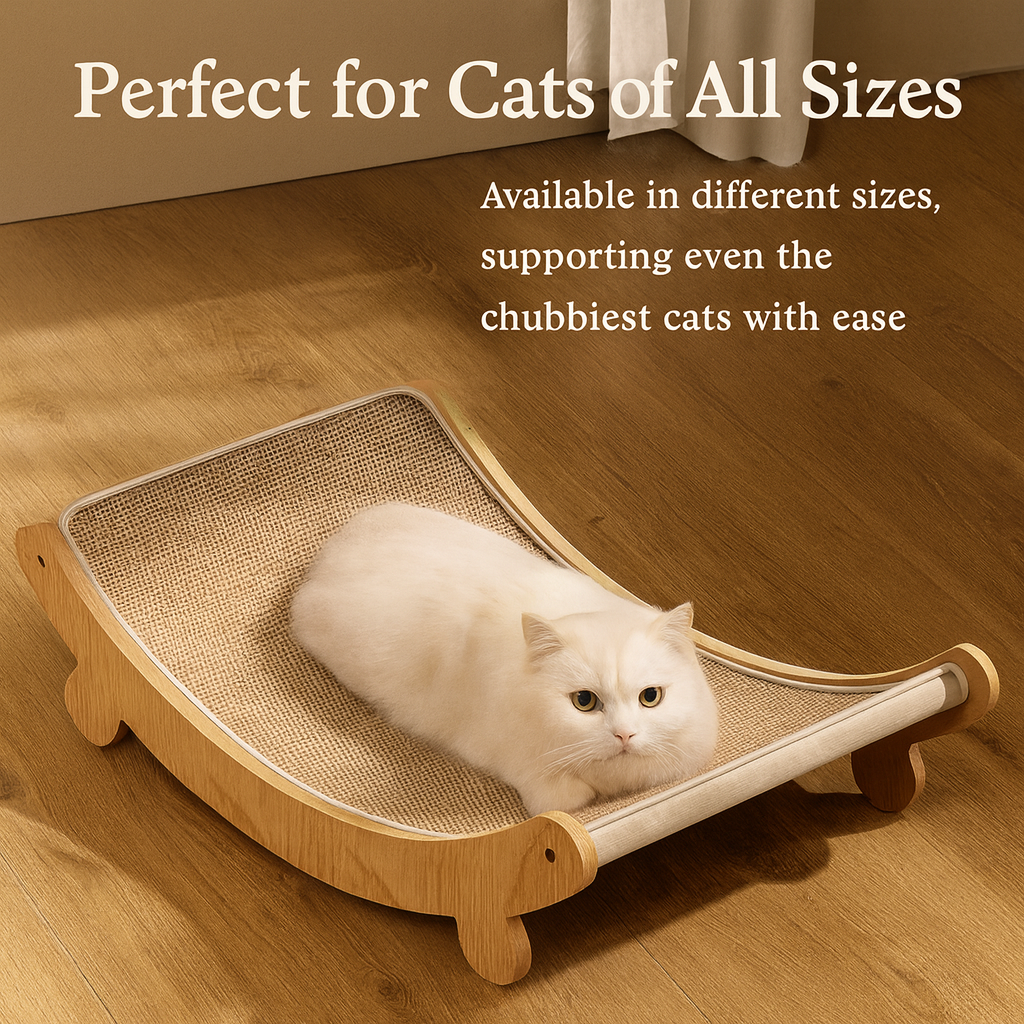 Theia Wooden Cat Scratcher & Bed