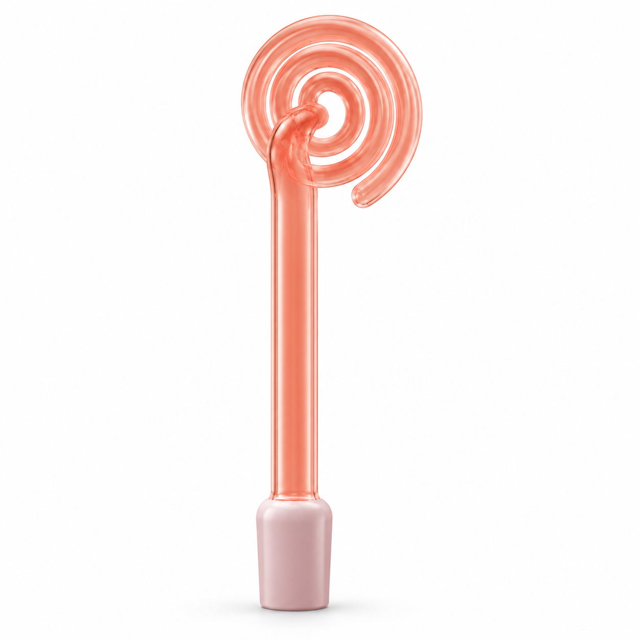High Frequency Glass Spiral Coil Electrode – Orange Replacement Attachment for Facial & Beauty Devices