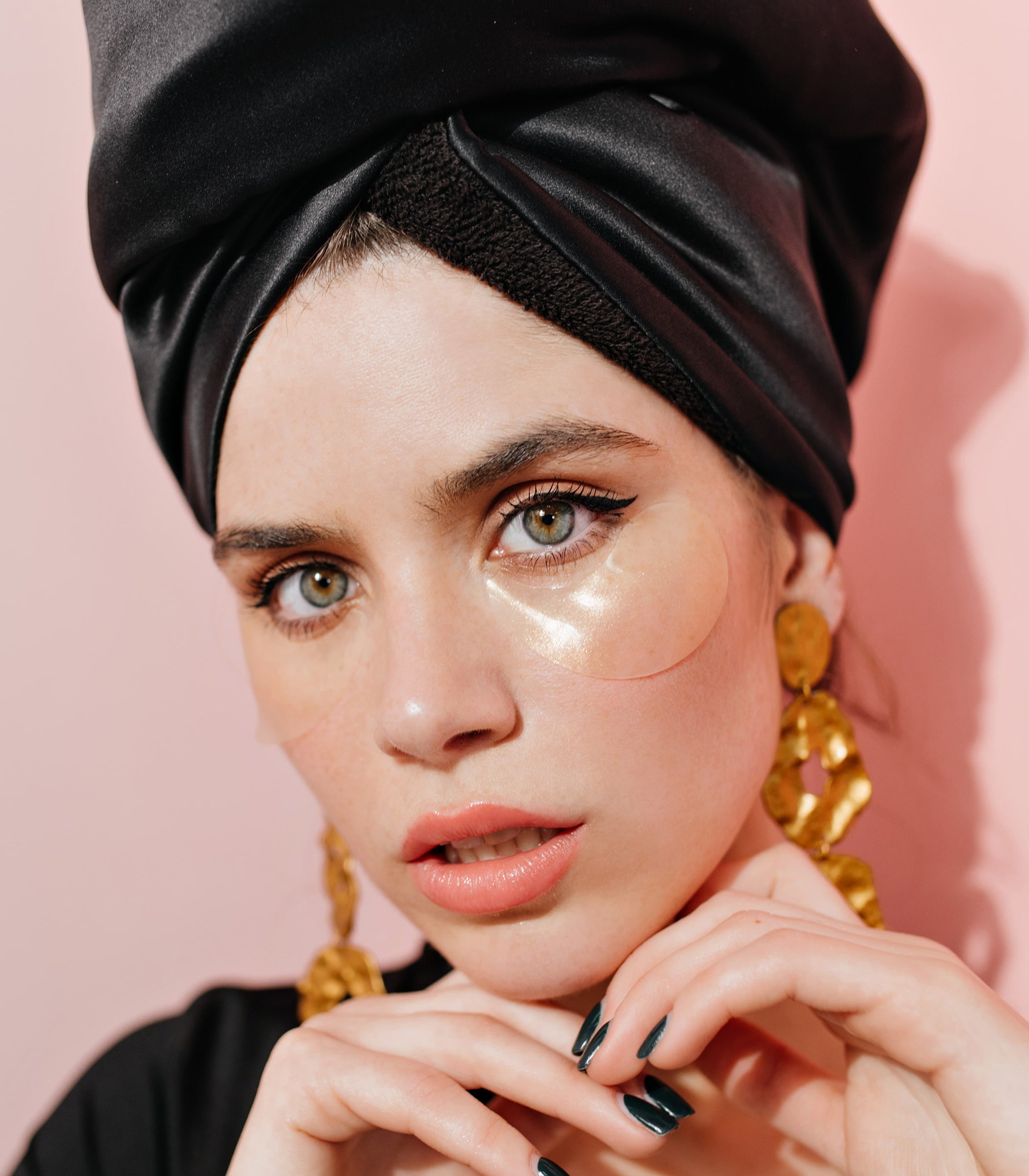 60PCS 24K Gold Eye Mask Anti Dark Circles Eye Patches for Puffy Eyes, Wrinkles, Fine Lines, Firming and Moisturizing Skincare